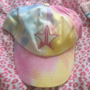 Jeffree Star Tie Dye Pastel Rainbow Baseball Cap y2k hat